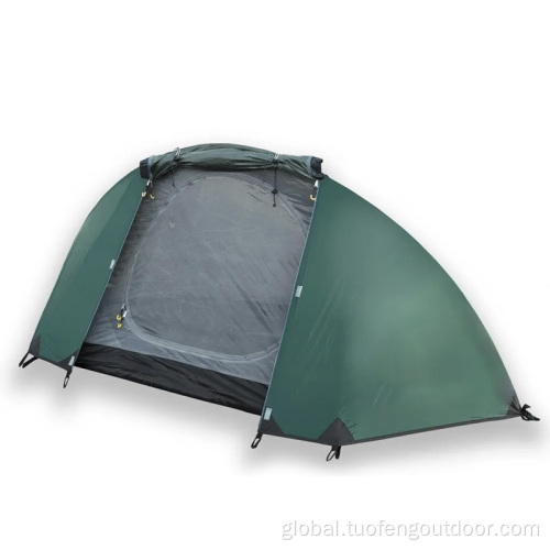1.7kg green mountaineering trekking double tent